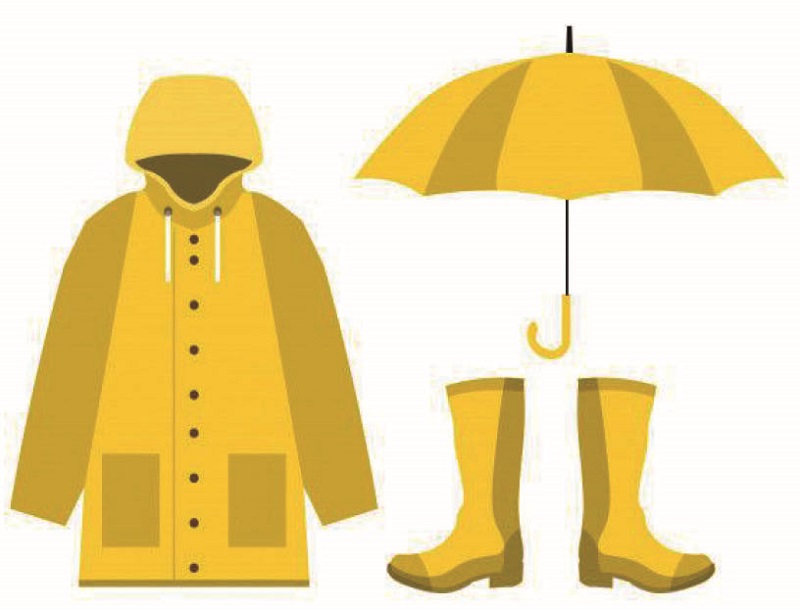छत्री आणि रेनकोट