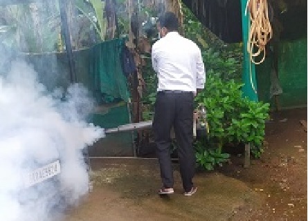 डेंग्यूच्या भीतीने वाळपईत अनेक ठिकाणी ‘फॉगिंग’