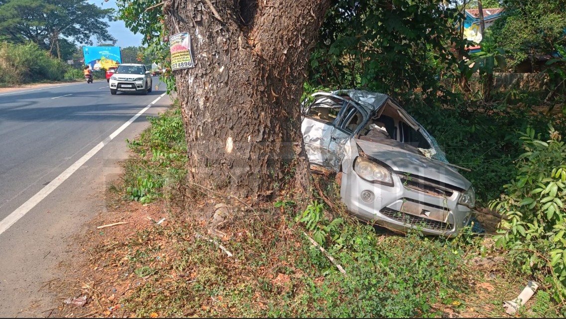 रस्त्याचा अंदाज न आल्याने सिर्ली धर्मापूर येथे झालेल्या चारचाकीच्या अपघातात युवकाचा मृत्यू