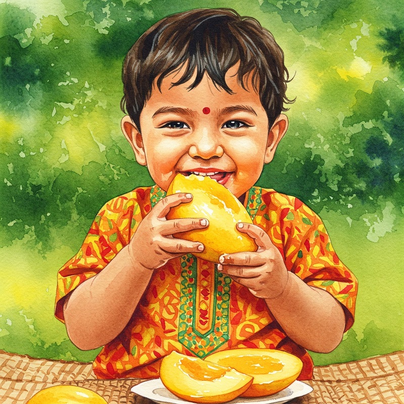 आंबा पिकतो रस गळतो