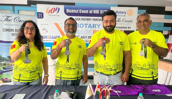 गोव्यात ‘रोटरी रेन रन’ स्पर्धेचा २७ रोजी शुभारंभ