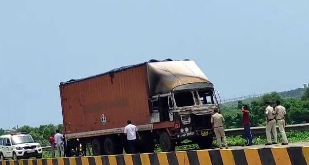 धारगळ येथे जळालेल्या ट्रकच्या पसार चालकाला अटक