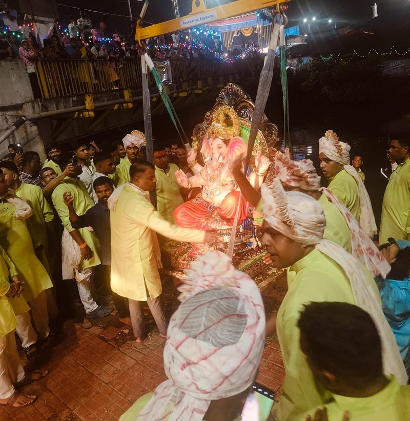 बार्देशमध्ये ११ दिवसांच्या सार्वजनिक गणेशमूर्तींना भावपूर्ण निरोप