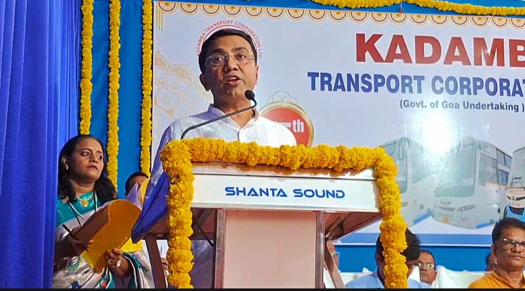 कदंब बस सेवा ही गोव्याची जीवनवाहिनी : मुख्यमंत्री