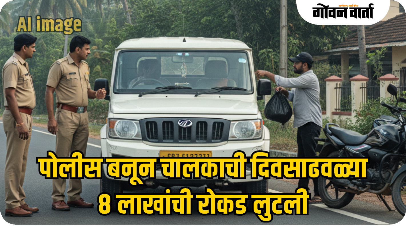 पोलीस बनून दिवसाढवळ्या ८ लाखांची लूट