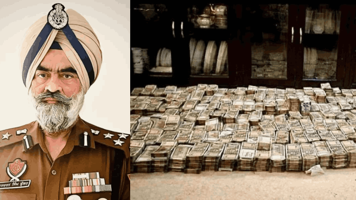 पंजाबच्या डीआयजीकडे कोट्यावधींचे घबाड : रोख ५ कोटी रूपये, दीड किलो सोने जप्त