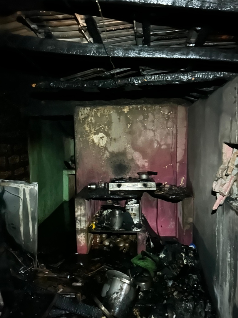 केसरकरवाडा-मोर्ले येथील घराला आग