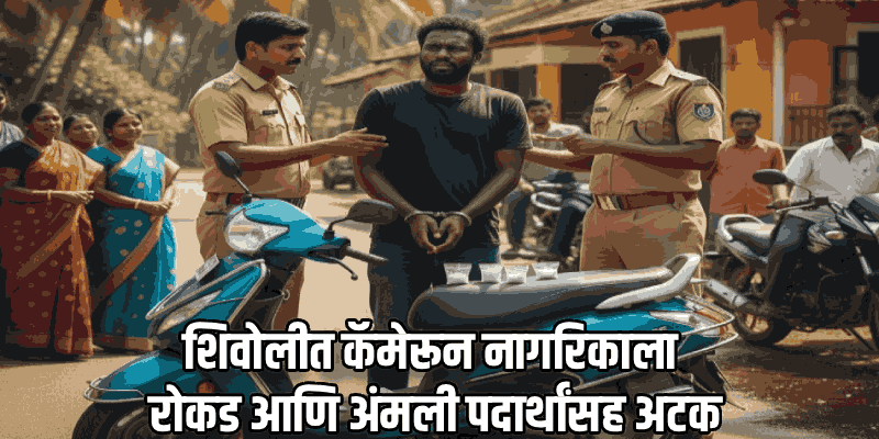 शिवोलीत १.१० लाखांच्या कोकेनसह ६.८१ लाखांची रोकड जप्त