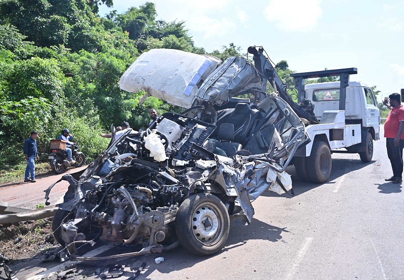 बांबोळी येथील भीषण अपघातात दोघांचा मृत्यू