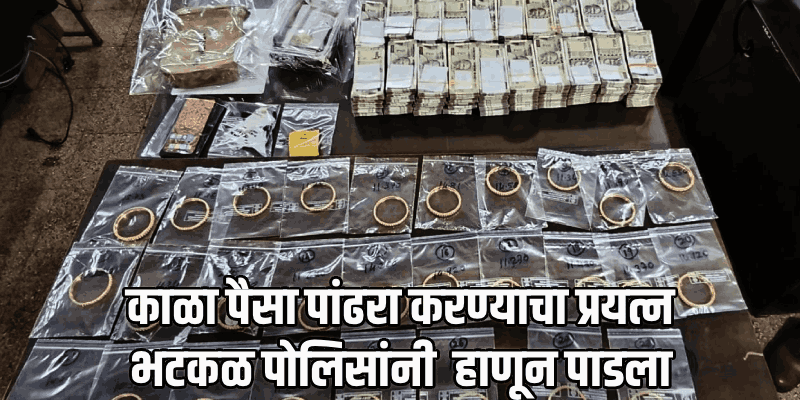 मुंबई-मंगळूर मार्गावरील बसमधुन सोने आणि तब्बल ५० लाख रुपयांची रोकड जप्त