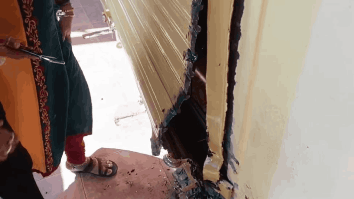 घोगळ,फातोर्डा येथे ज्वेलर्सच्या दुकानाचे शटर तोडले