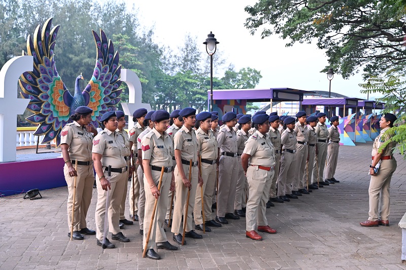 गोवा : ‘इफ्फी’च्या सुरक्षेसाठी पोलिसांचे सुरक्षा कवच