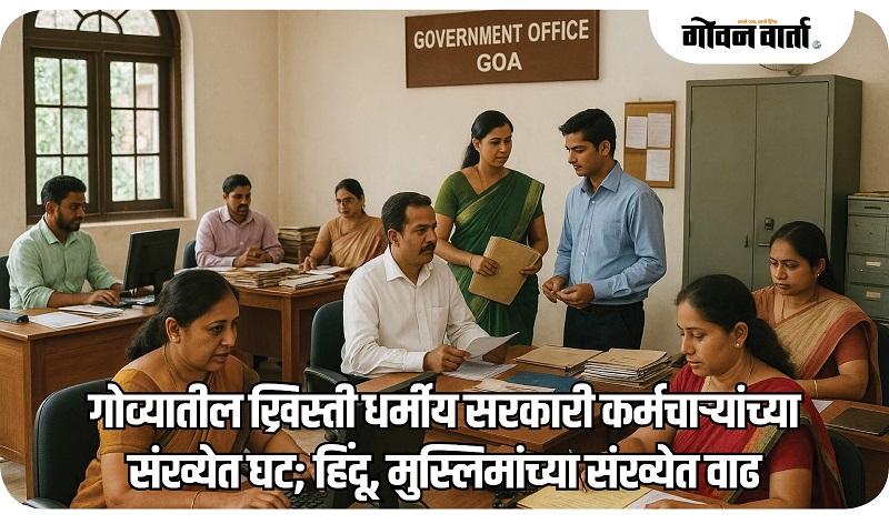 गोव्यातील ख्रिस्ती धर्मीय सरकारी कर्मचाऱ्यांच्या संख्येत घट; हिंदू, मुस्लिमांच्या संख्येत वाढ