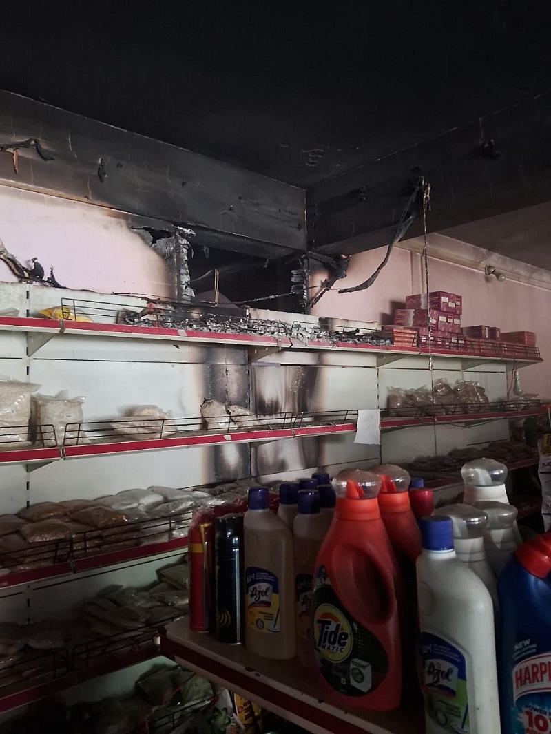 नगरगाव सत्तरीतील सुपर मार्केटला आग