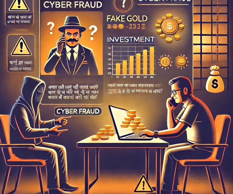 सोन्याच्या व्यवहारांतून जास्त परताव्याच्या हव्यासापोटी गमावले २.८२ कोटी रुपये