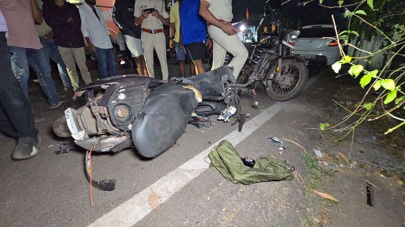म्हापसा येथे अपघातात दुचाकीस्वार ठार
