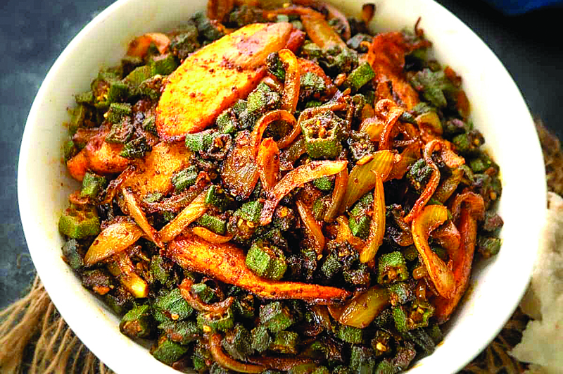 चमचमीत भेंडीची भाजी