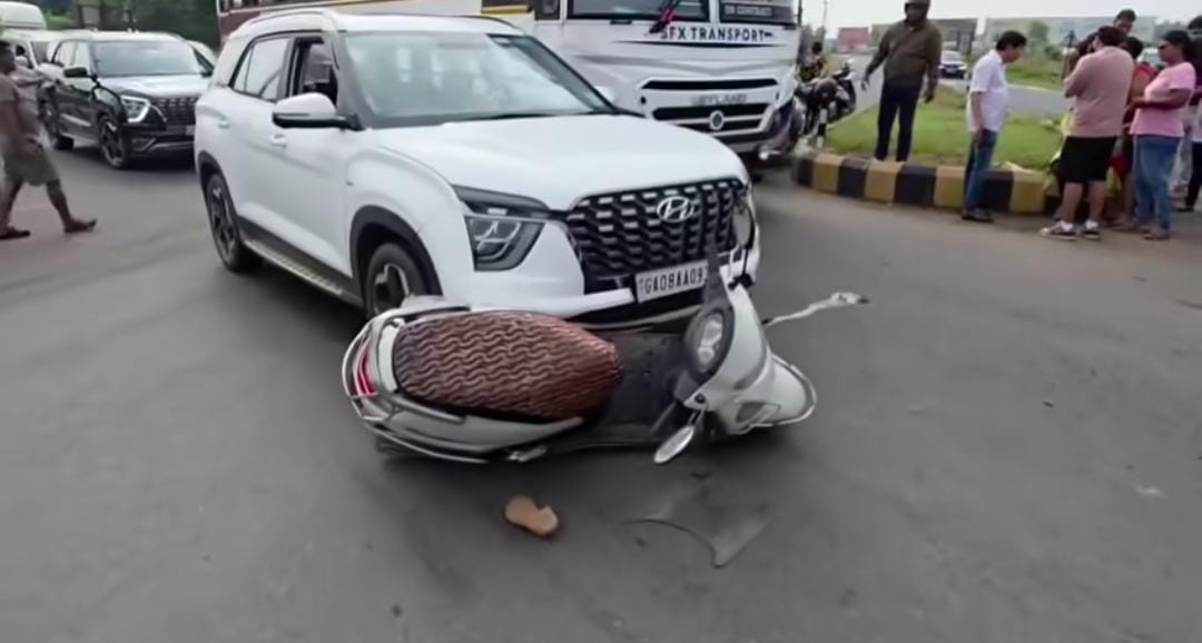 कुठ्ठाळी उड्डाणपुलावरील अपघातात दुचाकीवरील दोघांचा मृत्यू