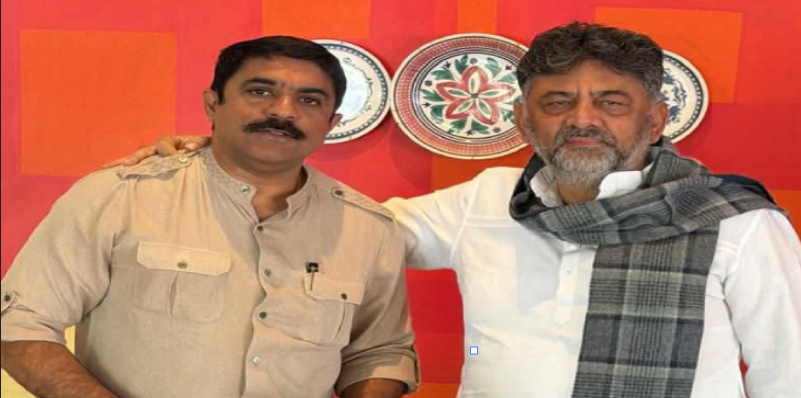 विजय सरदेसाईंनी घेतली कर्नाटकचे उपमुख्यमंत्री डी. के. शिवकुमार यांची भेट