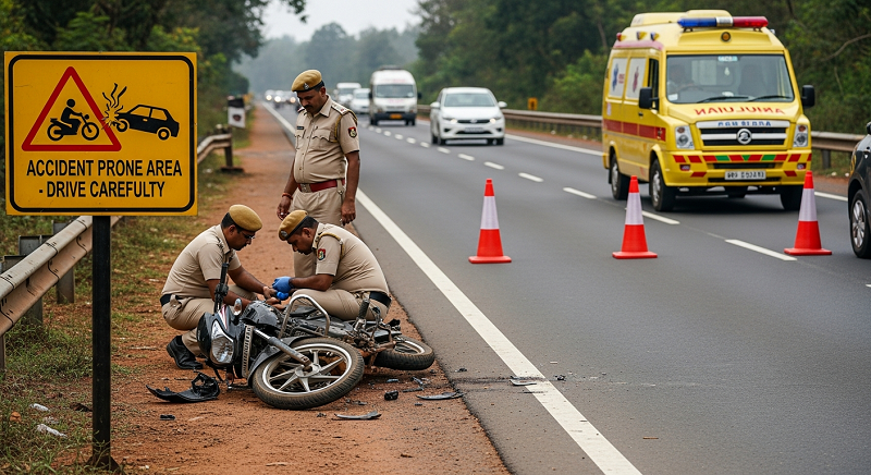 गोव्यात ११ महिन्यांत २२९ प्राणघातक अपघात : २३८ जणांचा मृत्यू; पादचाऱ्यांच्या मृत्यूत वाढ