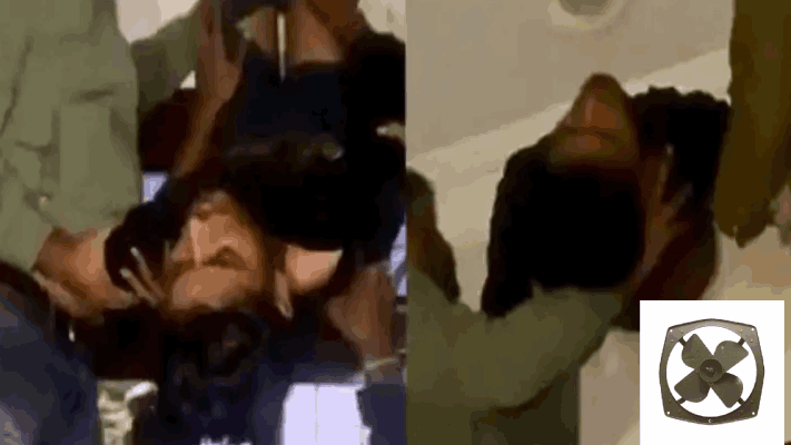 चोरी कण्यासाठी गेला आणि घराच्या ‘एक्झॉस्ट फॅन’मध्येच अडकला