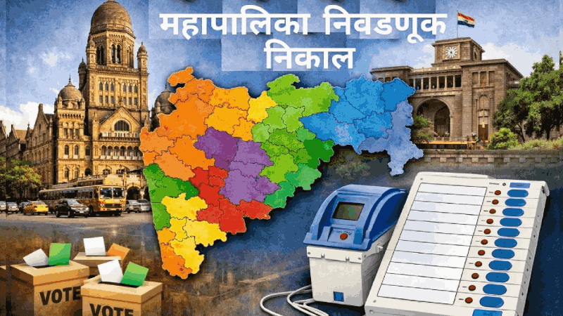 महाराष्ट्रातील महानगरपालिका निवडणूक निकाल; वाढती चुरस