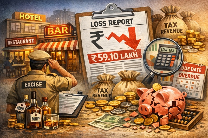 हॉटेल, बार व रेस्टॉरंटांकडून अबकारी शुल्काची कमी वसुली