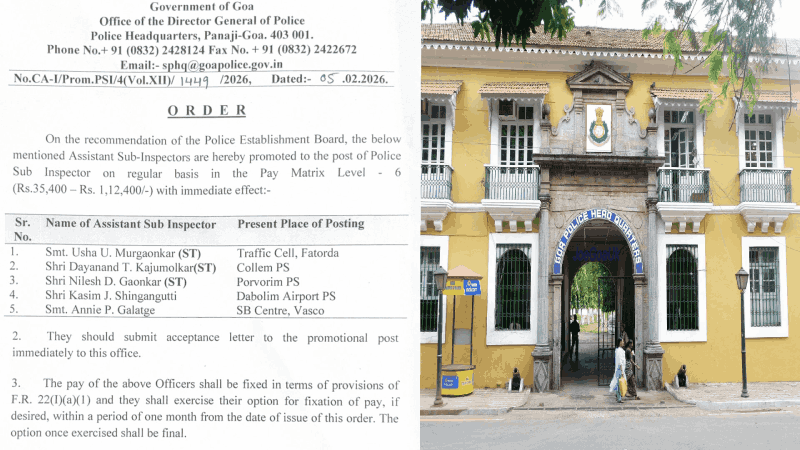 पाच सहाय्यक उपनिरीक्षकांना पोलीस उपनिरीक्षकपदी बढती