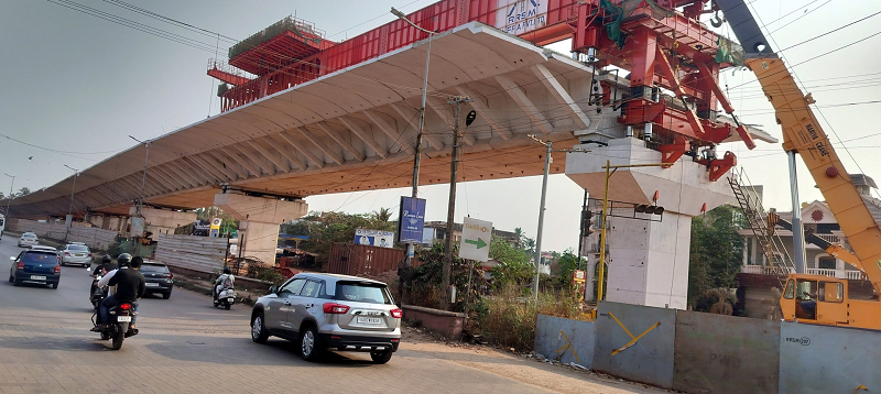 पर्वरी फ्लायओव्हरच्या कामासाठी वाहतूक बदलाची अधिसूचना जारी