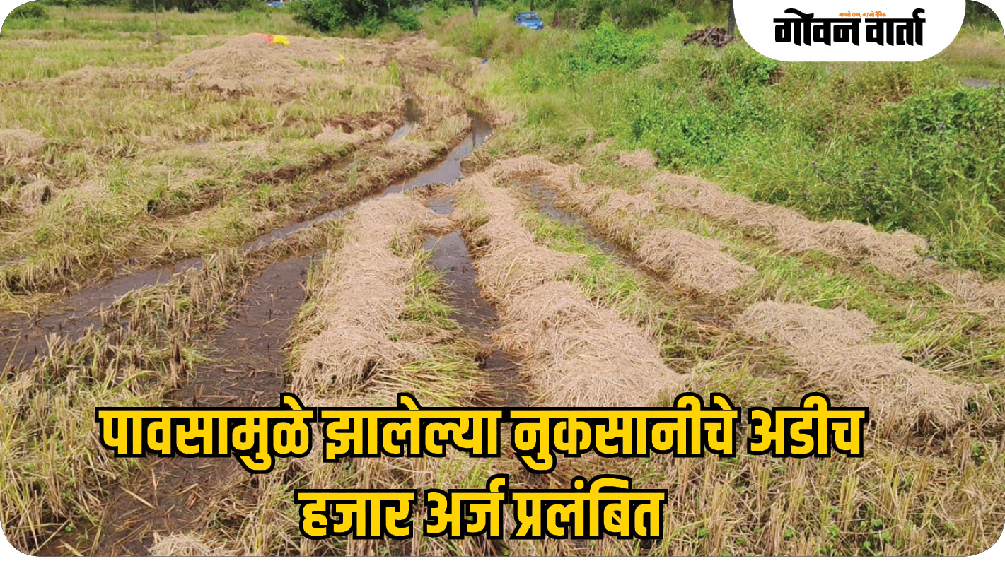 पावसामुळे झालेल्या नुकसानीचे अडीच हजार अर्ज प्रलंबित