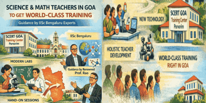 विज्ञान आणि गणित शिक्षकांना गोव्यातच मिळणार जागतिक दर्जाचे प्रशिक्षण