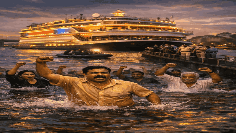 प्रसंगी पाण्यात उतरून कॅसिनोचे जहाज बंद पाडू : वाल्मिकी नाईक