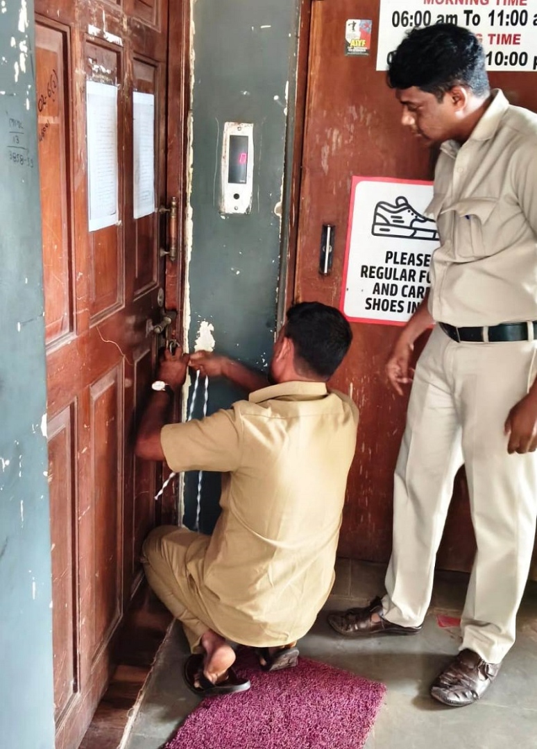 वास्को येथे सील तोडून कुलूप लावणाऱ्या जीम मालकाविरोधात तक्रार