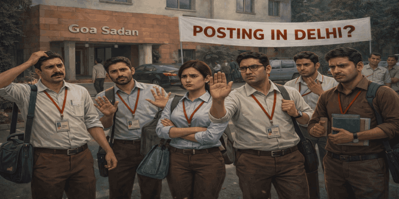 'ज्युनियर स्टेनो' पदासाठी निवड झालेले उमेदवार दिल्लीतील गोवा सदनात नोकरी करण्यास अनुत्सुक