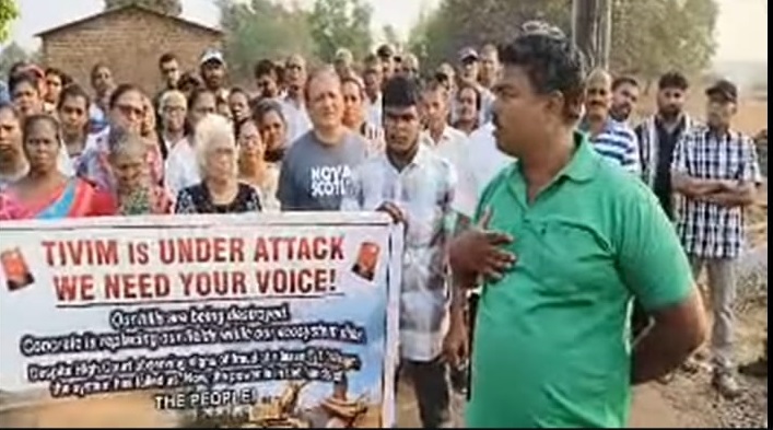 थिवीतील डोंगरकापणीविरोधात ग्रामस्थांचा भव्य मोर्चा