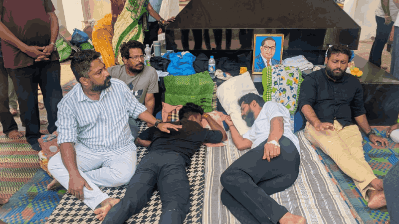 तोडगा नाहीच : आमदार वीरेशसह ग्रामस्थांचा आझाद मैदानावर ठिय्या