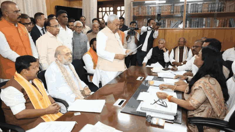 नितीश कुमार यांनी दाखल केली राज्यसभेसाठी उमेदवारी; नितीन नबी यांचीही उमेदवारी