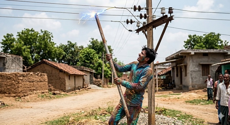होळी खेळताना नळाला धातूचा पाईप जोडताना शॉक लागून युवकाचा मृत्यू