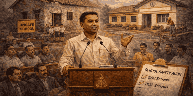 पावसाळ्यापूर्वी गोव्यातील सर्व असुरक्षित शाळांची दुरुस्ती होणार