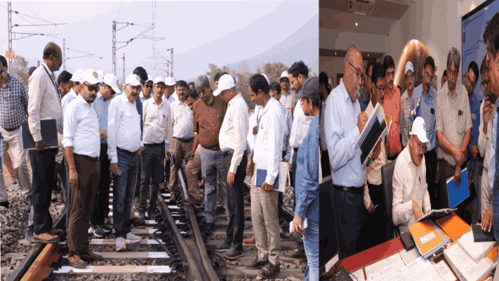 कोकण रेल्वे मार्गावर मान्सूनपूर्व वार्षिक तपासणी सुरू