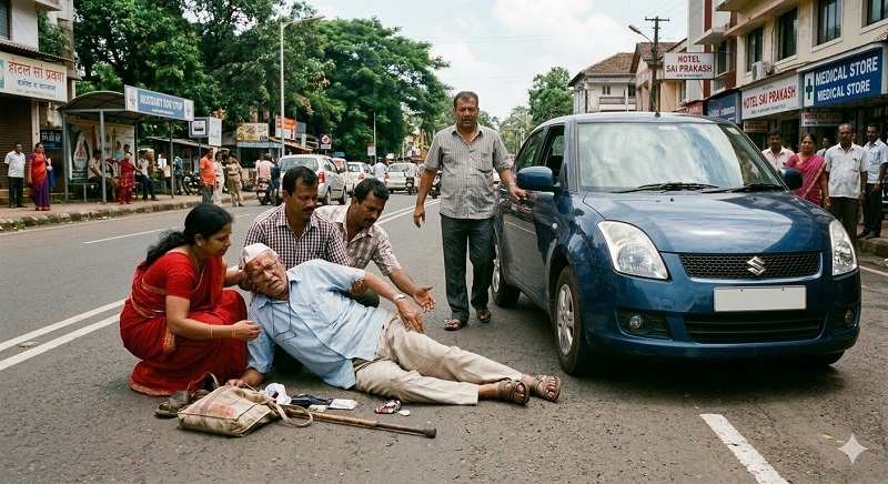 साळगाव, शिवोलीत कारच्या धडकेत दोघे वृद्ध पादचारी ठार