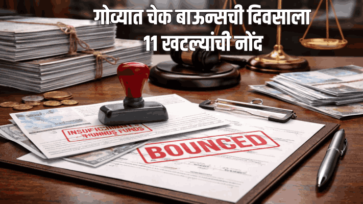 गोव्यात चेक बाऊन्सची दिवसाला ११ खटल्यांची नोंद