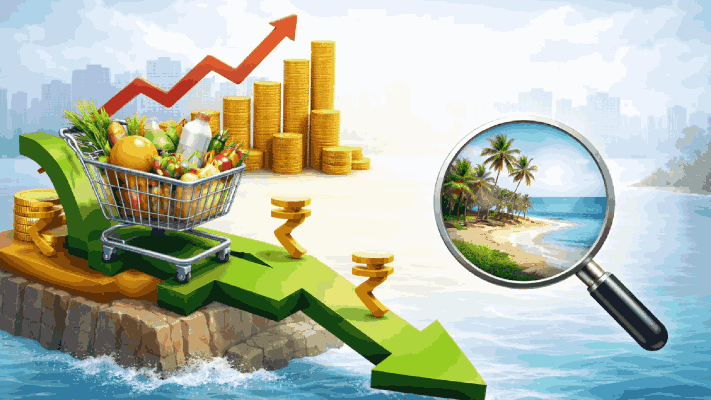देशाच्या तुलनेत गोव्यातील किरकोळ महागाई दर कमी