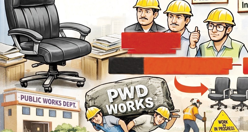 हंगामी​ बढत्यांवर पीडब्ल्यूडीचा कारभार