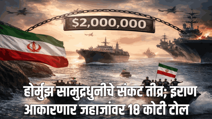 होर्मुझ सामुद्रधुनीचे संकट तीव्र; इराण आकारणार जहाजांवर १८ कोटी टोल