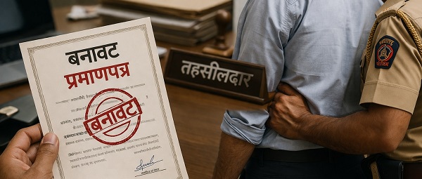 बनावट प्रमाणपत्र दिलेल्या कर्मचाऱ्यांवर कारवाई करा !