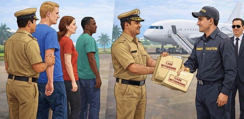 विदेशी नागरिकांवरील ३ वर्षांपर्यंत शिक्षा होऊ शकणारे खटले घेणार मागे