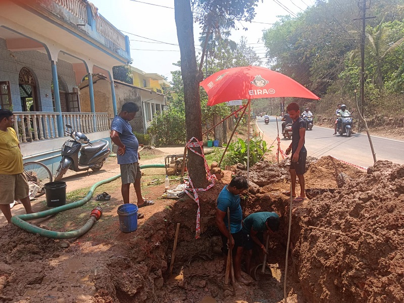 जलवाहिन्या फुटत असल्याने काणकोणात ‘पाणीबाणी’