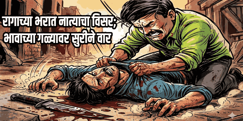 सख्खा भाऊ ठरला पक्का वैरी! पूर्ववैमनस्यातून थोरल्याने धाकट्यावर केला सुरी हल्ला