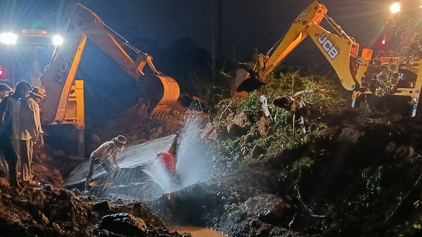 कोलवाळमध्ये मुख्य जलवाहिनीला गळती; बार्देशात दोन दिवस मर्यादित पाणी पुरवठा